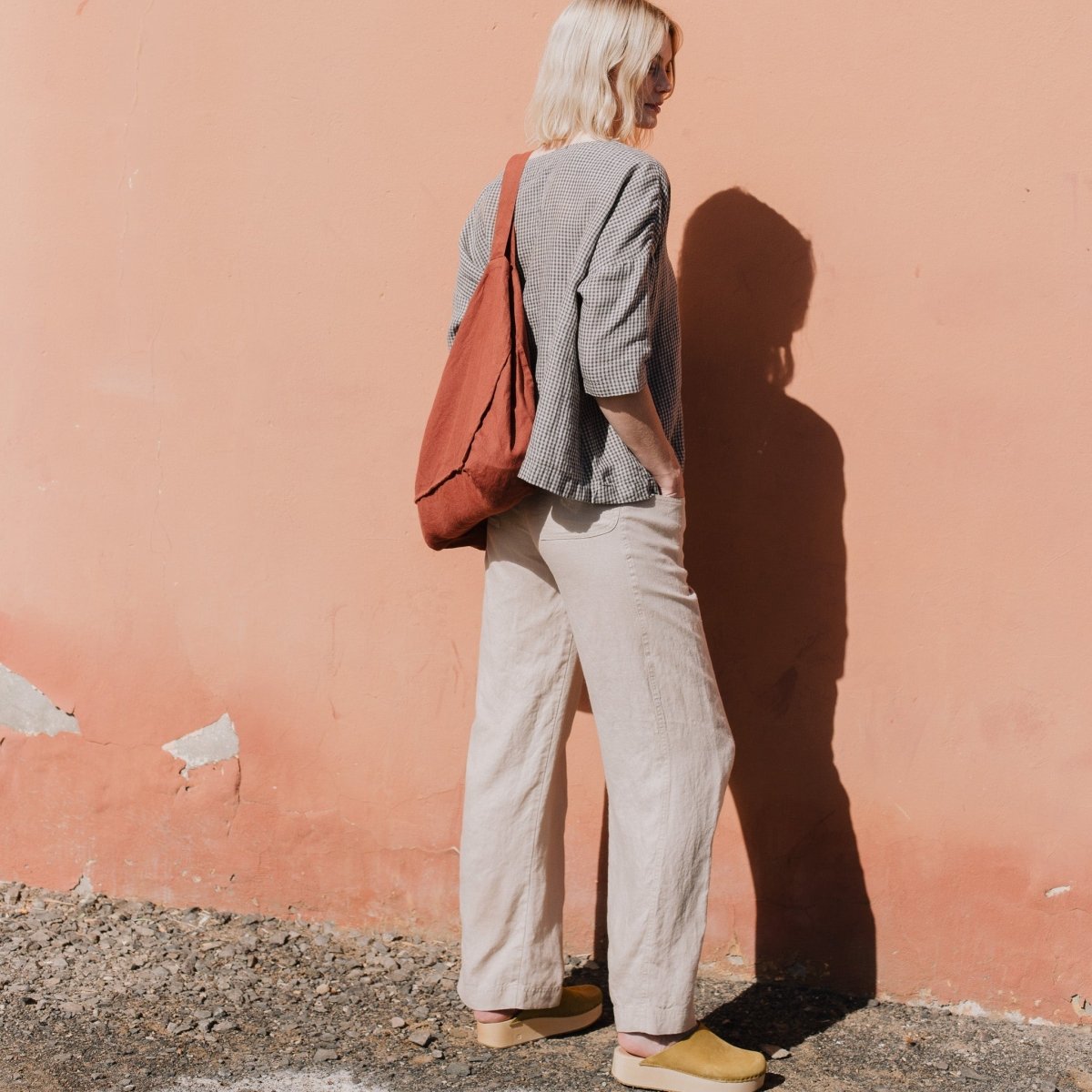 OLD LONDON V neck oversized linen top - notPERFECTLINEN