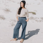 DAVOS fitted linen top - notperfectlinen