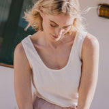 PORTO linen tank top