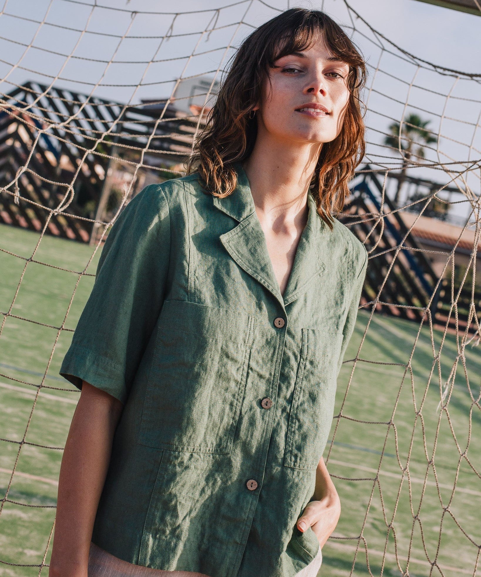 RENO button linen shirt - notPERFECTLINEN