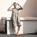 Maxi EMILIE loose linen dress - notperfectlinen
