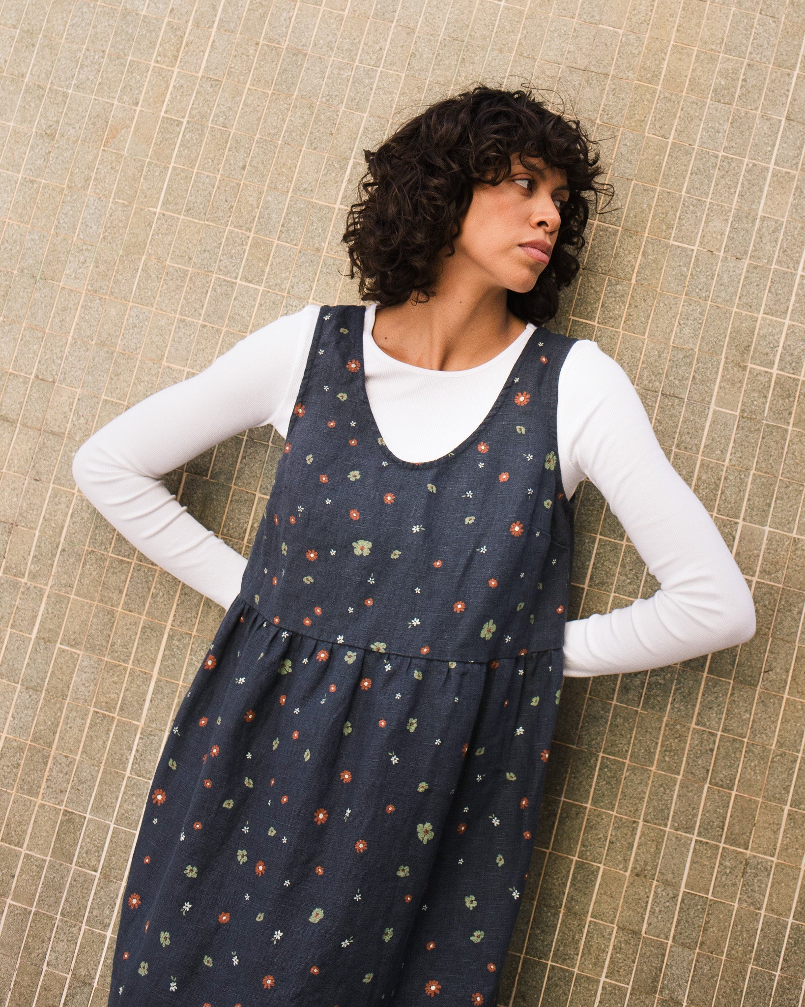 AUSTIN linen jumper dress - notPERFECTLINEN