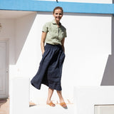 SION gathered linen skirt - notPERFECTLINEN