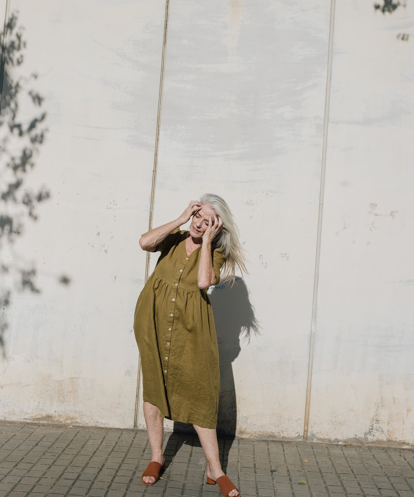 RONDA button down linen dress - notPERFECTLINEN