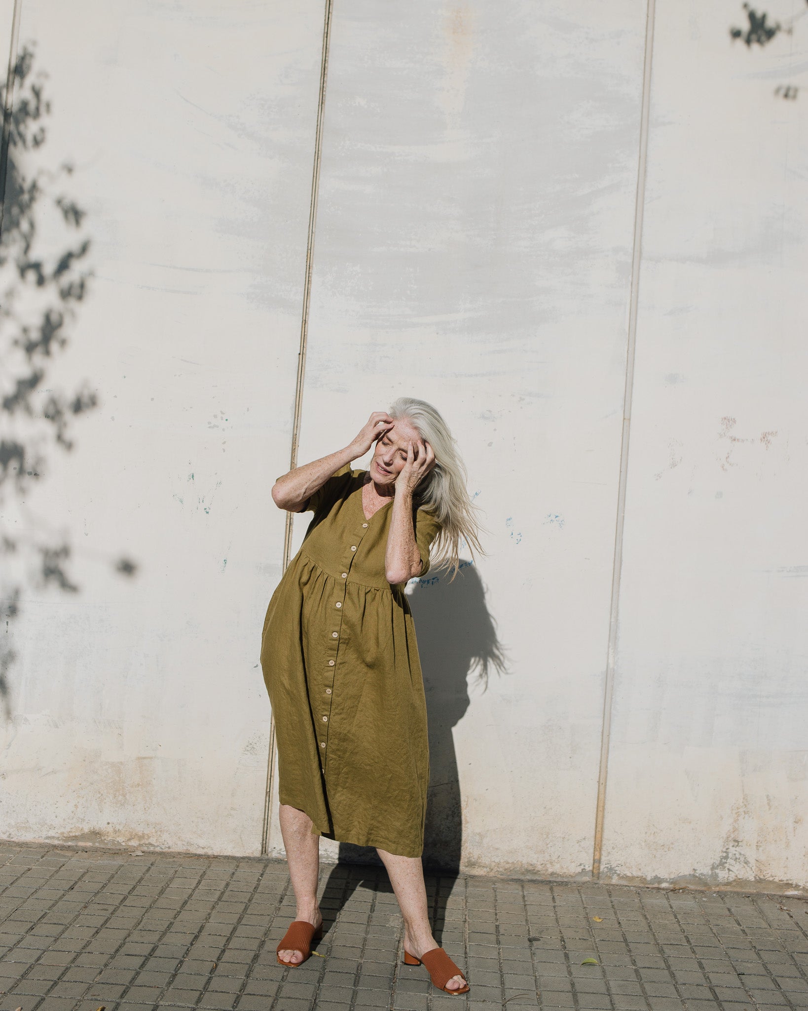 RONDA button down linen dress - notPERFECTLINEN