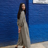 BIEL wrap-front linen dress