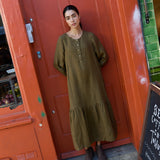 NORCIA relaxed linen dress