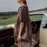 DOMME oversized linen dress