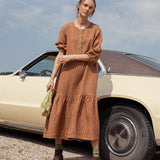 NORCIA relaxed linen dress