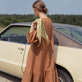 NORCIA relaxed linen dress
