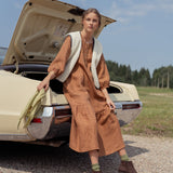 NORCIA relaxed linen dress