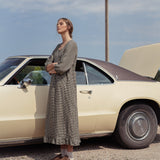 AMBERLEY ruffled linen dress