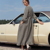 AMBERLEY ruffled linen dress