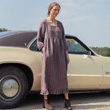 AMBERLEY ruffled linen dress