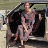AMBERLEY ruffled linen dress