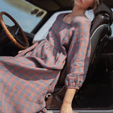 AMBERLEY ruffled linen dress