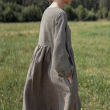 ODDA oversized linen dress