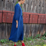 BIEL wrap-front linen dress