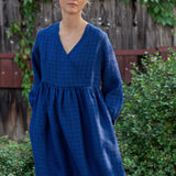 BIEL wrap-front linen dress
