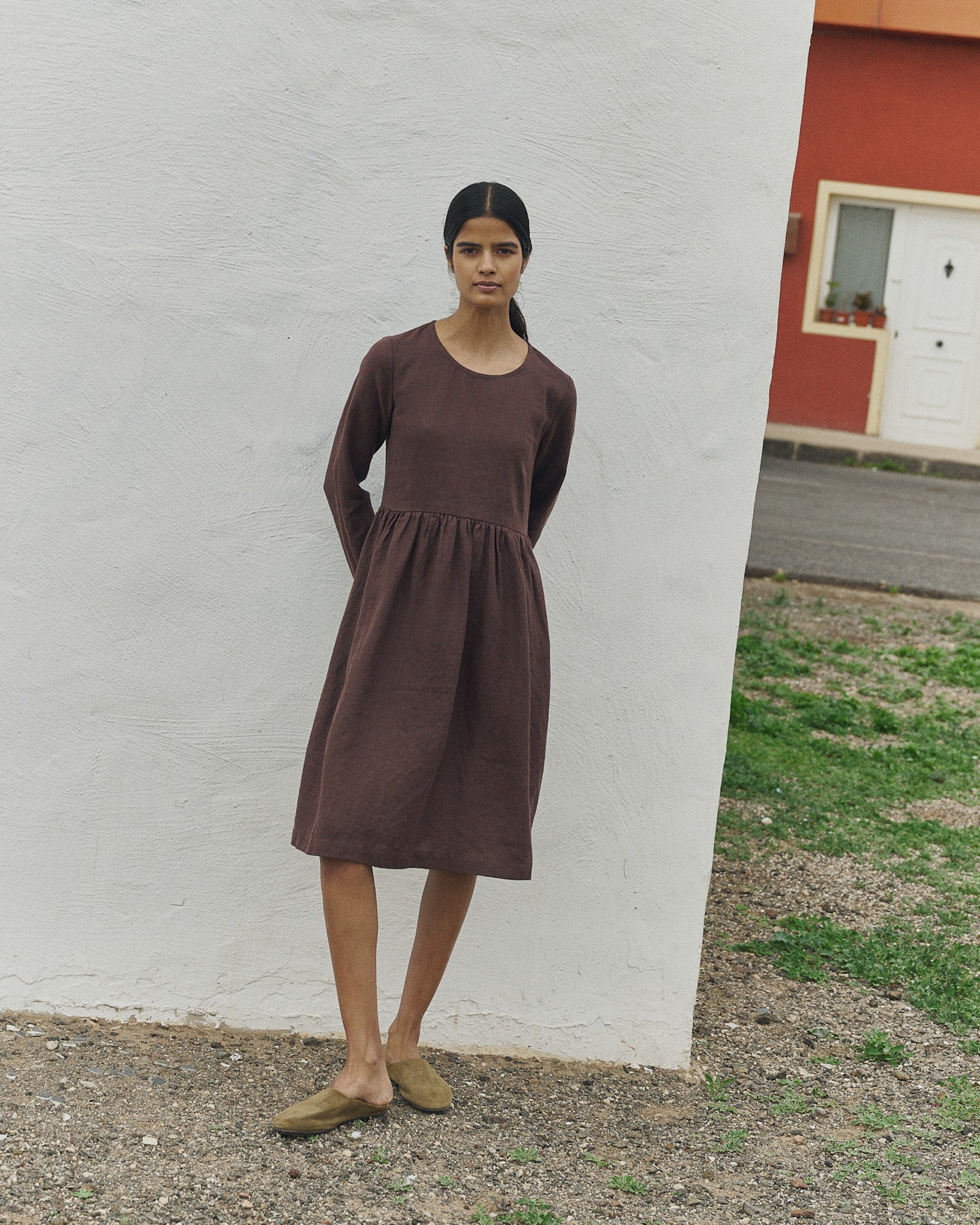Midi EMILIE loose linen dress Midi EMILIE loose linen dress