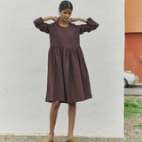 Midi EMILIE loose linen dress