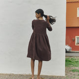 Midi EMILIE loose linen dress