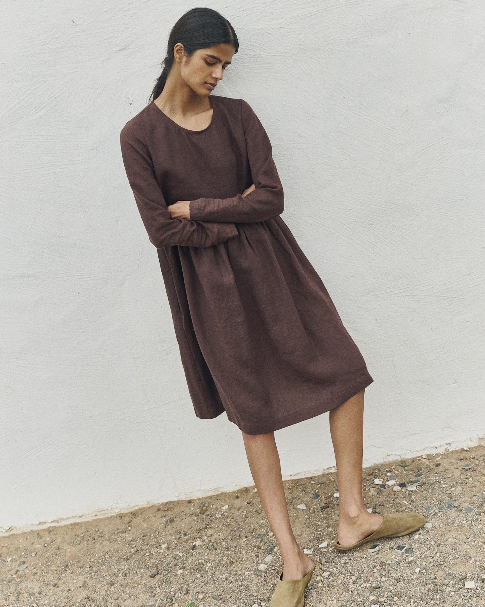 Midi EMILIE loose linen dress Midi EMILIE loose linen dress