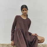 Midi EMILIE loose linen dress