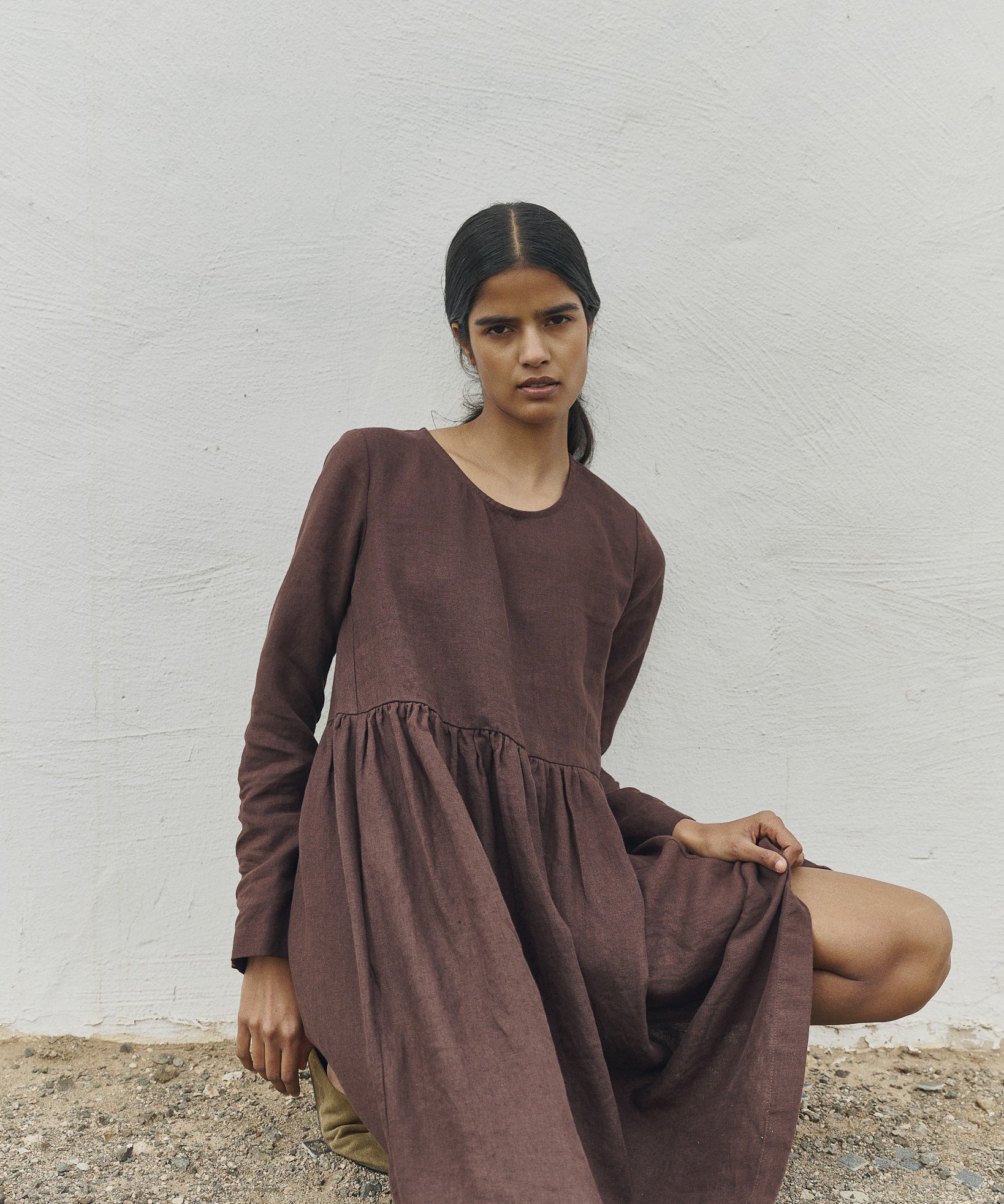 Midi EMILIE loose linen dress Midi EMILIE loose linen dress