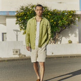 R: Men’s linen shorts DARWIN (Color: Beige; Size: S)