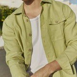R: Men’s linen shorts DARWIN (Color: Beige; Size: S)