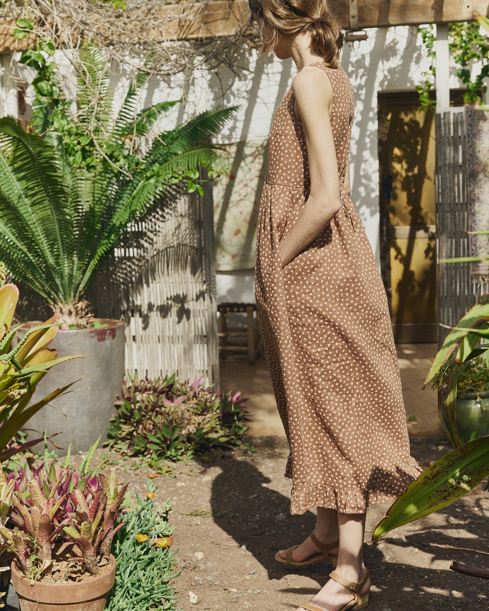 IRIS square neckline linen dress IRIS square neckline linen dress