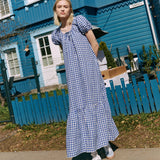 ICARIA tiered long linen dress
