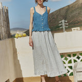 DELILAH maxi linen skirt