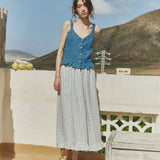 LIMA front button linen top