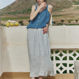 DELILAH maxi linen skirt