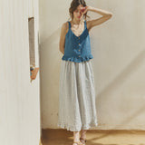 LIMA front button linen top