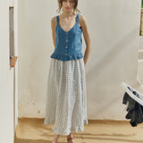LIMA front button linen top