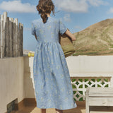 Maxi NERJA wrap-front linen dress