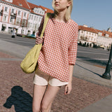 OLD LONDON oversized linen top