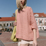 OLD LONDON oversized linen top