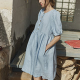 TOSSA midi linen dress