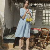 TOSSA midi linen dress