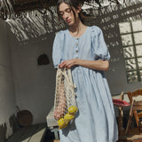 TOSSA midi linen dress