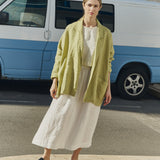 R: VICTORIA-2 oversized linen jacket (Color: Pistachio Mist; Size: S/M)