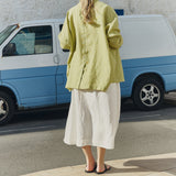 VICTORIA-2 oversized linen jacket