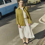 HELSINKI button down linen jacket