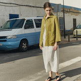 HELSINKI button down linen jacket