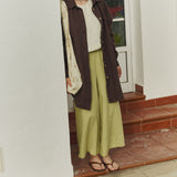 LIVORNO-2 oversized linen collar shirt