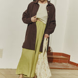 LIVORNO-2 oversized linen collar shirt